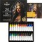 24 x 12ml Oil Paint Set | Great Value Set for Adult Artists, Beginners and Advanced | Vibrant Variety of Smooth-to-use Colors | In Impressive Presentation Box With Tutorial (New)
